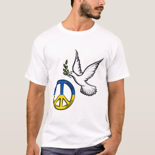 Peace In Ukraine I Stand With Ukraine Ukraine Dove T-Shirt
