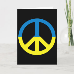 Peace In Ukraine. Stand With Ukraine. Support For  Card