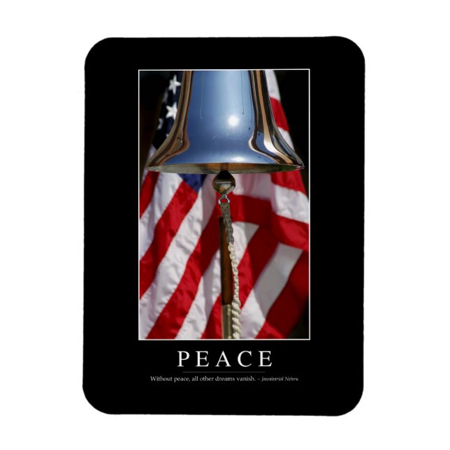 Peace: Inspirational Quote 1 Magnet (Vertical)