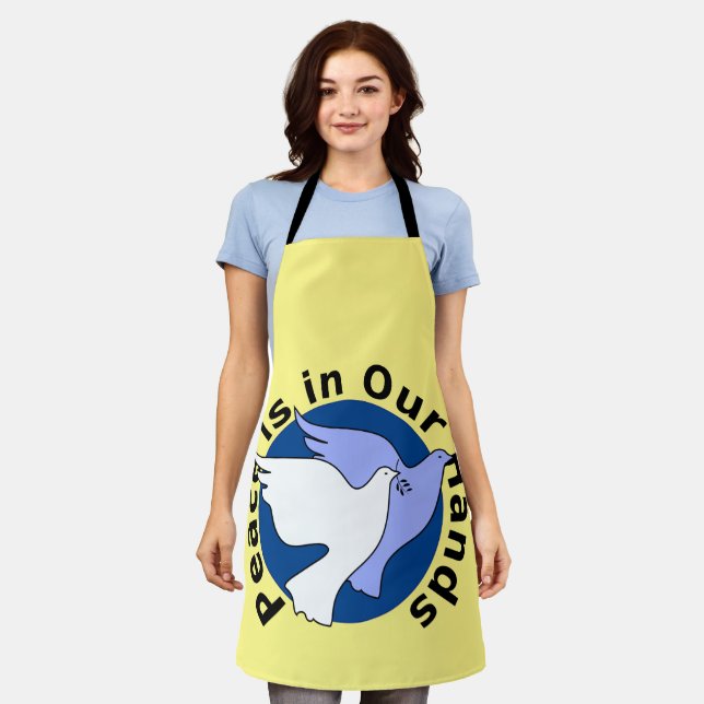 PEACE IS IN OUR HANDS  APRON (Worn)