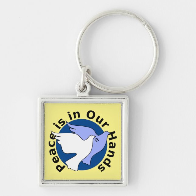PEACE IS IN OUR HANDS  KEYCHAIN (Front)