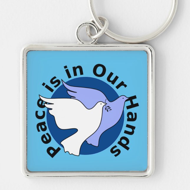 PEACE IS IN OUR HANDS KEYCHAIN (Front)