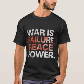 Peace Is Power – T-shirt à typographie anti-guerre