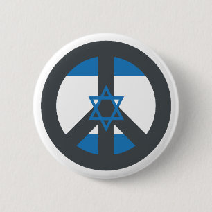 Peace Israel 2 Inch Round Button