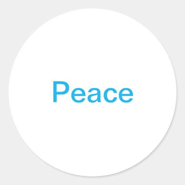 Peace Jeff Hankamer Artjunkhaus Loving Splash-Art  Classic Round Sticker (Front)