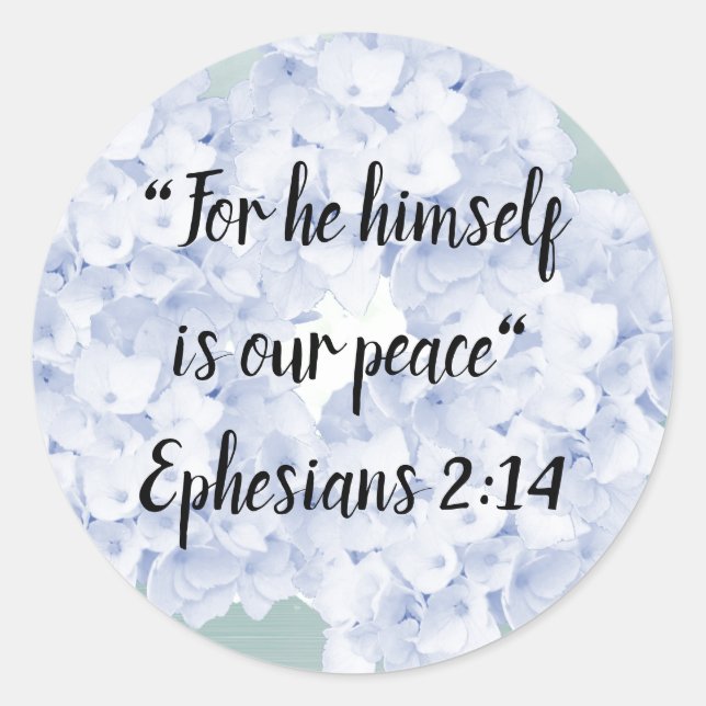 Peace Jesus is our Peace  Round Sticker (Front)