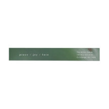 Peace, Joy, and Love Holiday Return Address Labels