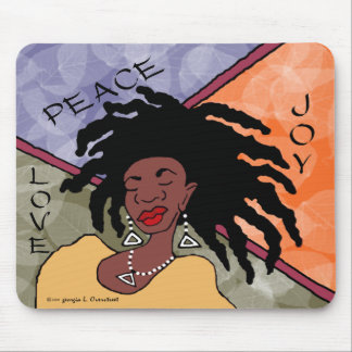 Peace, Joy and Love Mouse Pad