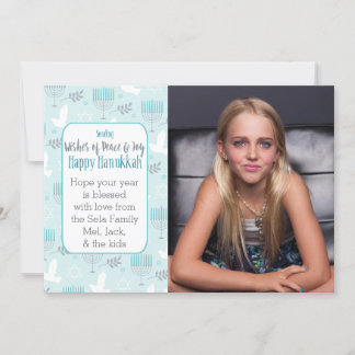 Peace & Joy Hanukkah Custome Card