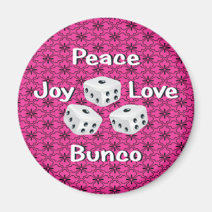 peace,joy,love,bunco magnet