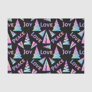 Peace Joy Love Christmas Tree Tissue Paper