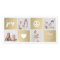 Peace Joy Love Shiny Gold Squares Stylish 4 Photo