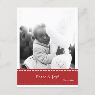 Peace & Joy Photo Postcard