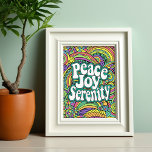 Peace Joy Serenity Abstract Pattern Adult Colourin Letterhead<br><div class="desc">Enjoy colouring this abstract pattern with an inspirational message - peace,  joy,  serenity.</div>