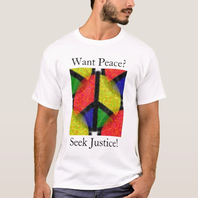 PEACE & JUSTICE T-Shirt (Front)