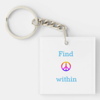 Peace  keychain