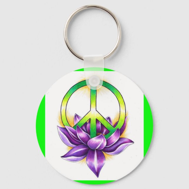 peace keychain (Front)
