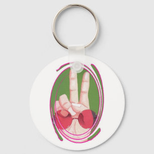 peace keychain