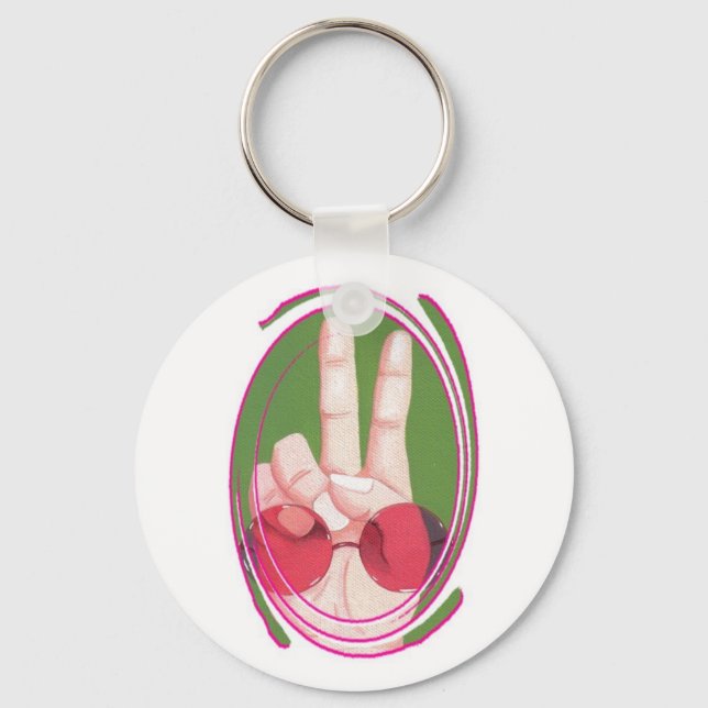 peace keychain (Front)
