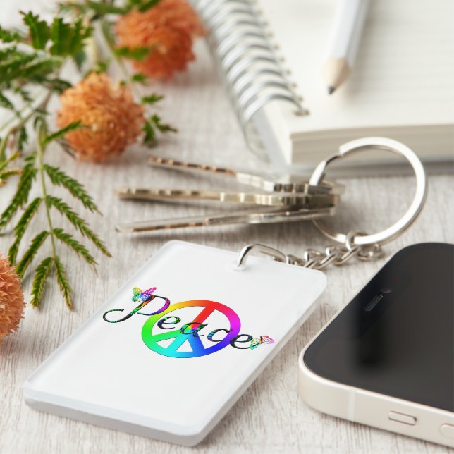 Peace Keychain (Front Right)