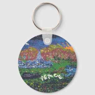Peace Keychain