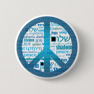 Peace Language 2 Inch Round Button