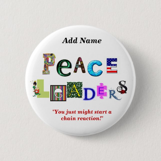 Peace Leaders Button (Front)