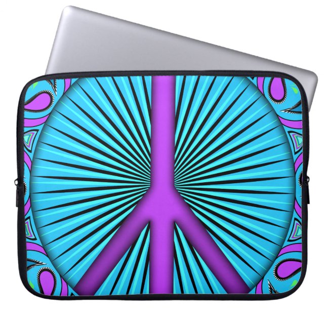 Peace ~ Leaf Laptop Sleeve (Front)