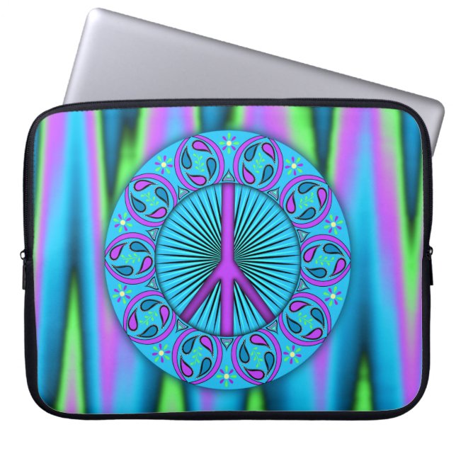 Peace ~ Leaf Laptop Sleeve (Front)