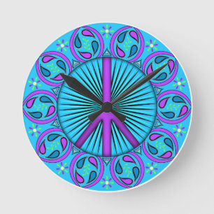 Peace ~ Leaf Round Clock