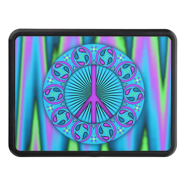 Peace ~ Leaf Trailer Hitch Cover (Front)