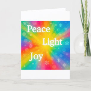 Peace Light Joy Holiday Card