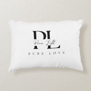 “Peace Light – Pure Love Logo Accent Pillow