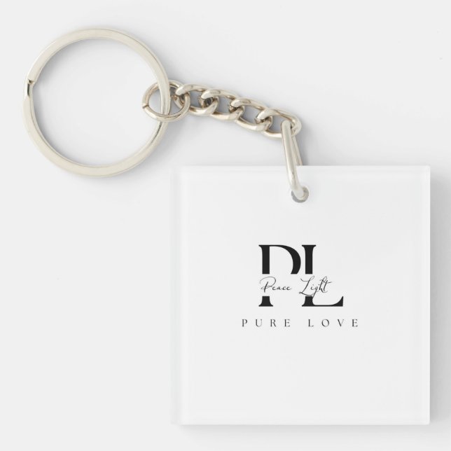 “Peace Light – Pure Love Logo Keychain (Front)