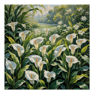 peace lilies poster