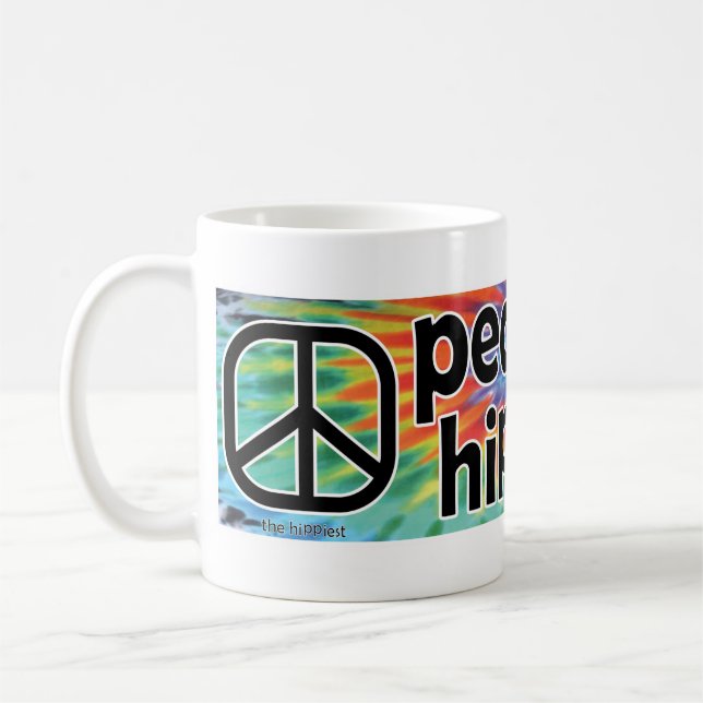 Peace Loisir Hippiété Tie Dye Mug (Gauche)
