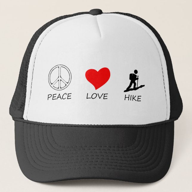peace love33 trucker hat (Front)