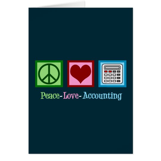 Peace Love Accounting Card