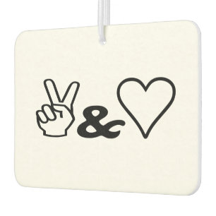 Peace & Love Air Freshener