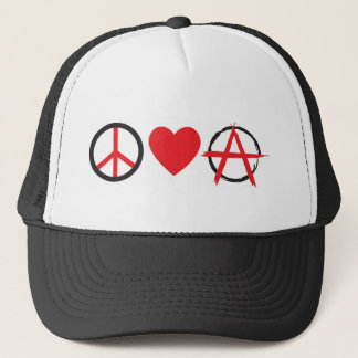 Peace Love Anarchy.jpg Trucker Hat