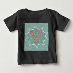 Peace, Love, and African Print: Peace Be With You Baby T-Shirt