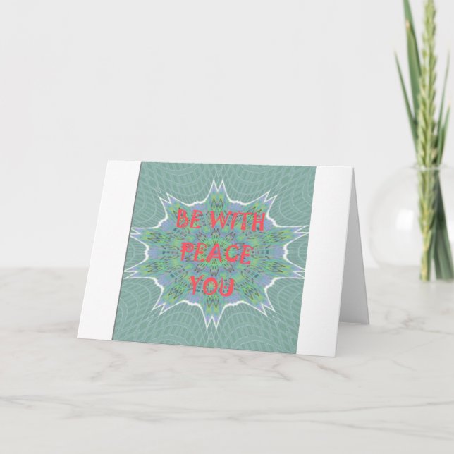 Peace, Love, and African Print: Peace Be With You Card (Front)