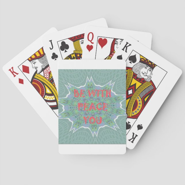 Peace, Love, and African Print: Peace Be With You Playing Cards (Back)