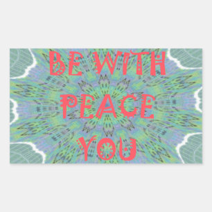 Peace, Love, and African Print: Peace Be With You Sticker