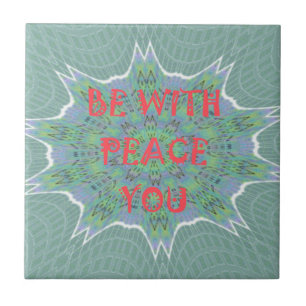 Peace, Love, and African Print: Peace Be With You Tile