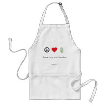 Peace, Love, and Avocados Apron