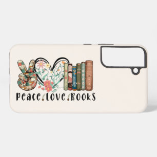 Peace, Love, and Books Samsung Galaxy Case