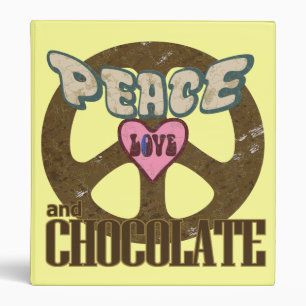 Peace Love and Chocolate Binder