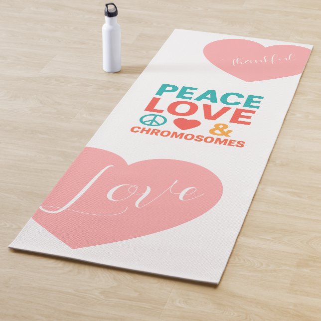 Peace, Love and Chromosomes | Down Syndrome Yoga Mat (In Situ)