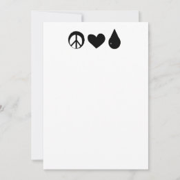 Peace Love and Colostrum notecards
